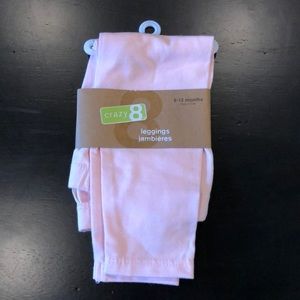 NWT! Crazy 8 Pink Leggings 6-12 Months